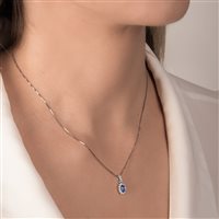 Collana Mirco Visconti Donna Girocollo Colore in Oro Zaffiro Z684/B5Z - Z684/B5Z